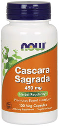 NOW Foods Cascara Sagrada, 450mg 100 vcaps