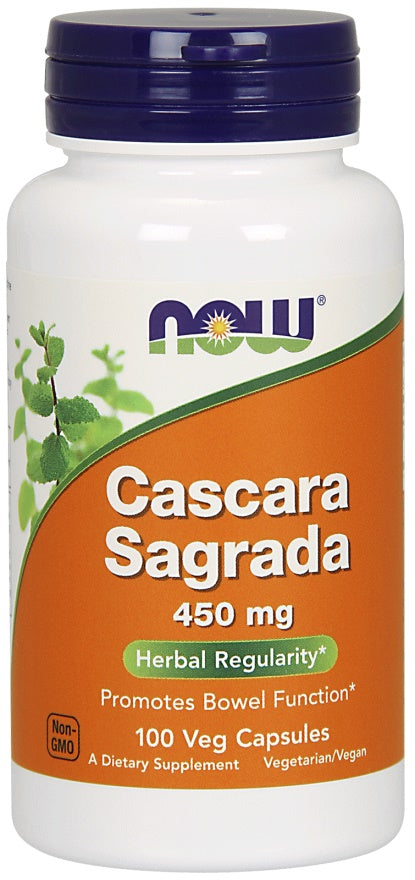 NOW Foods Cascara Sagrada, 450mg 100 vcaps