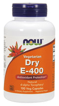 NOW Foods Vitamin E-400 Dry, Vegetarian 100 vcaps