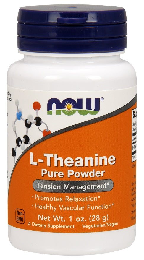 NOW Foods L-Theanine, Pure Powder 28g