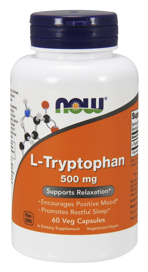 NOW Foods L-Tryptophan, 500mg 60 vcaps