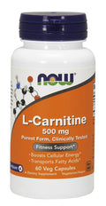 NOW Foods L-Carnitine, 500mg 60 vcaps