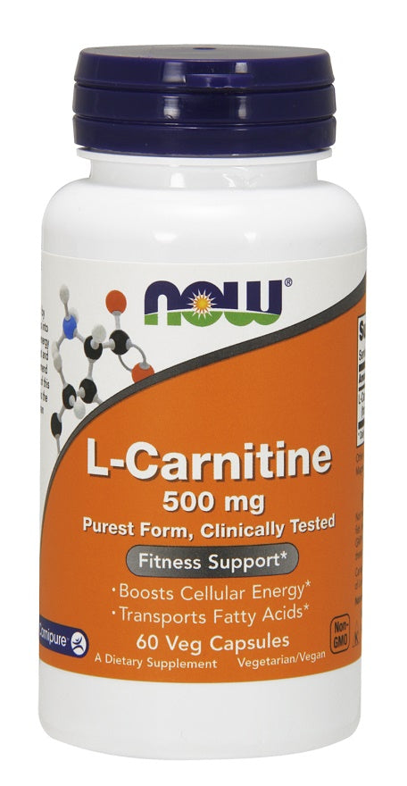 NOW Foods L-Carnitine, 500mg 60 vcaps