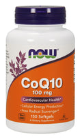 NOW Foods CoQ10, 100mg 150 softgels