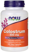 NOW Foods Colostrum, 500mg 120 vcaps