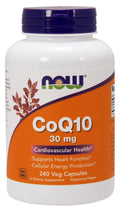 NOW Foods CoQ10, 30mg 240 vcaps