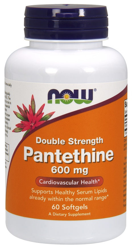 NOW Foods Pantethine, 600mg Double Strength 60 softgels