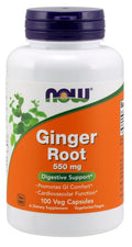 NOW Foods Ginger Root, 550mg 100 vcaps