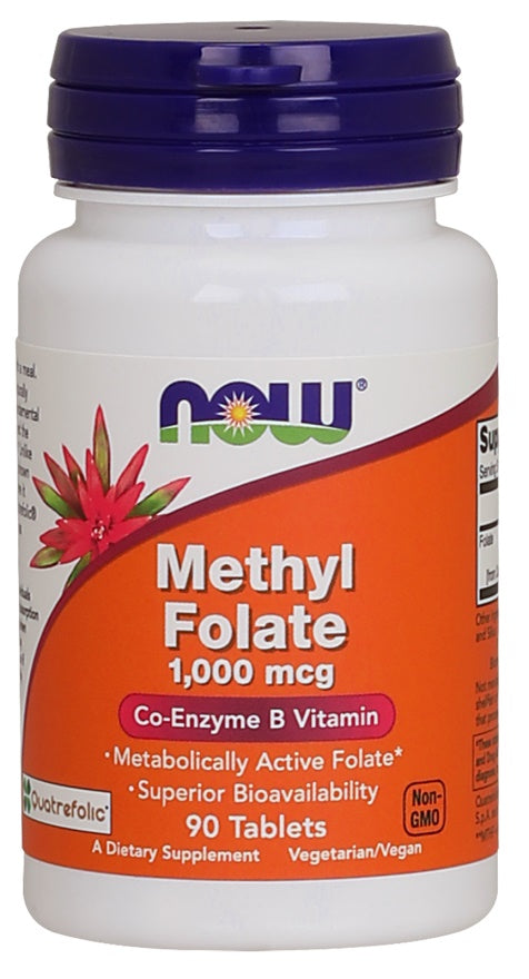 NOW Foods Methyl Folate, 1000mcg 90 tabs