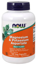 NOW Foods Magnesium & Potassium Aspartate with Taurine 120 vcaps