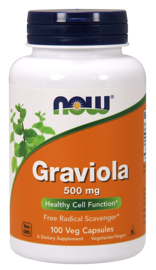 NOW Foods Graviola, 500mg 100 vcaps