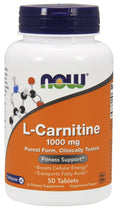 NOW Foods L-Carnitine, 1000mg 50 tabs