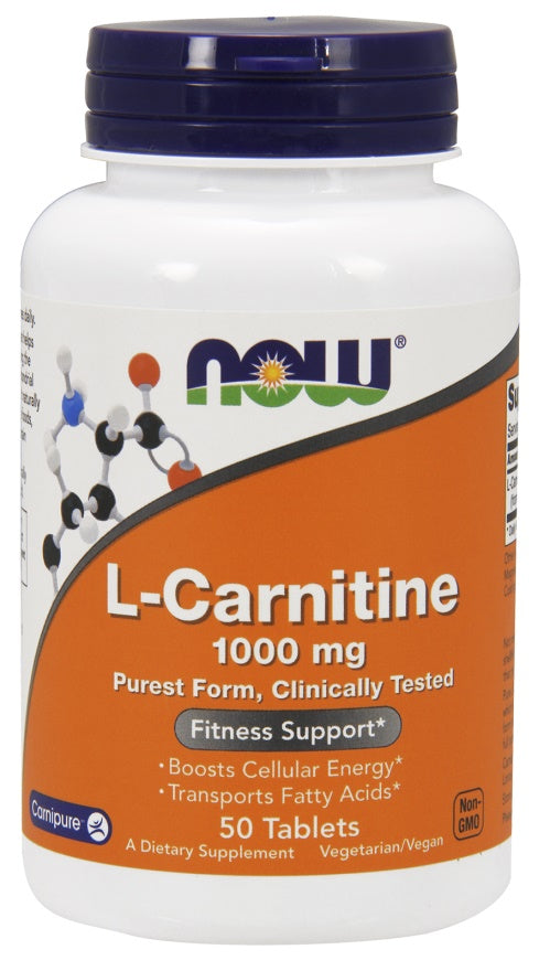 NOW Foods L-Carnitine, 1000mg 50 tabs