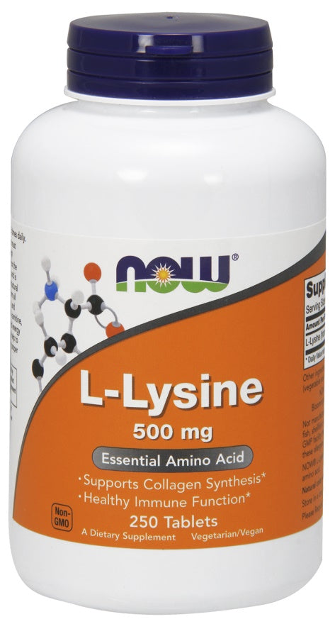 NOW Foods L-Lysine, 500mg 250 tablets