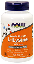 NOW Foods L-Lysine, 1000mg 100 tabs