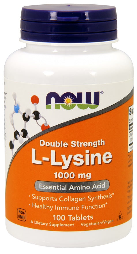 NOW Foods L-Lysine, 1000mg 100 tabs