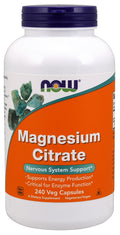 NOW Foods Magnesium Citrate, 400mg 240 vcaps