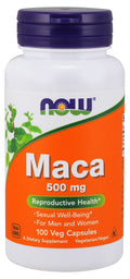 NOW Foods Maca, 500mg 100 vcaps