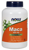NOW Foods Maca, 500mg 250 vcaps