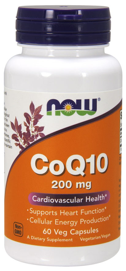 NOW Foods CoQ10, 200mg 60 vcaps