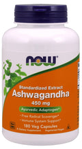 NOW Foods Ashwagandha Extract, 450mg 180 vcaps