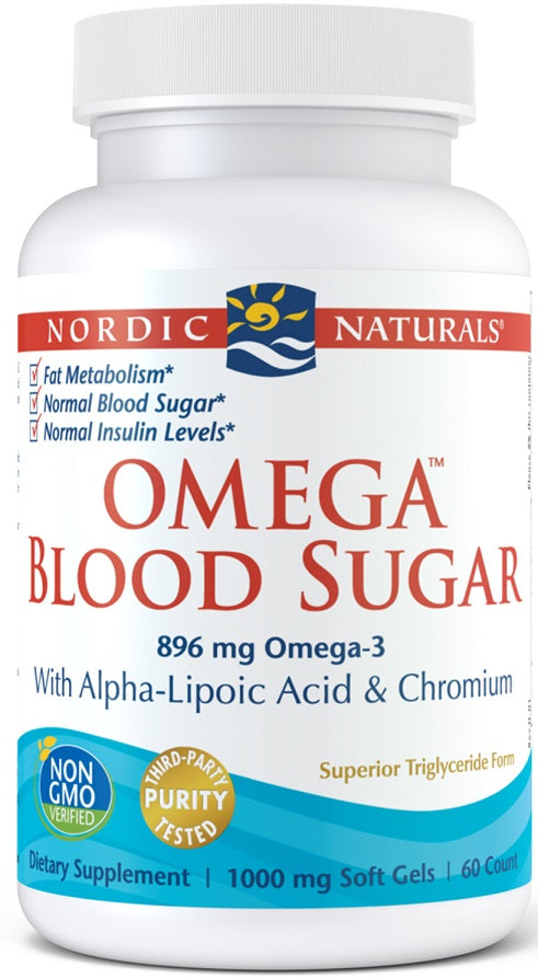 Nordic Naturals Omega Blood Sugar, 896mg 60 softgels