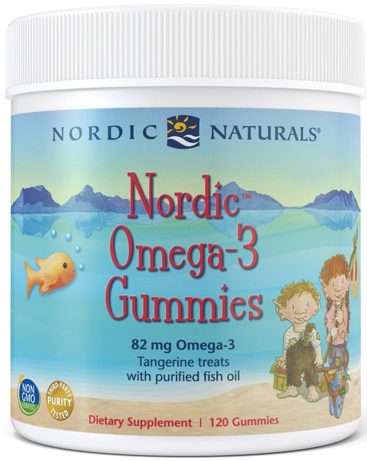 Nordic Naturals Nordic Omega-3 Gummies, 82mg Tangerine Treats 120 gummies