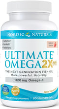 Nordic Naturals Ultimate Omega 2X Mini, 1120mg Strawberry 60 mini softgels