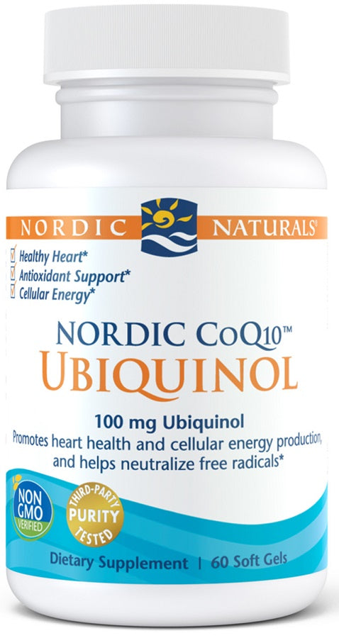 Nordic Naturals Nordic CoQ10 Ubiquinol, 100mg 60 softgels