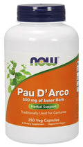 NOW Foods Pau D'Arco, 500mg 250 vcaps