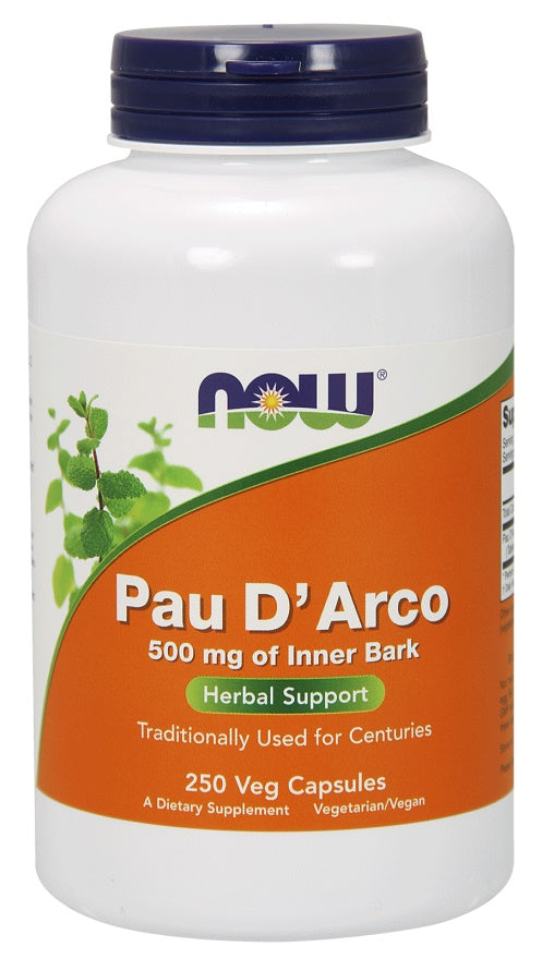 NOW Foods Pau D'Arco, 500mg 250 vcaps