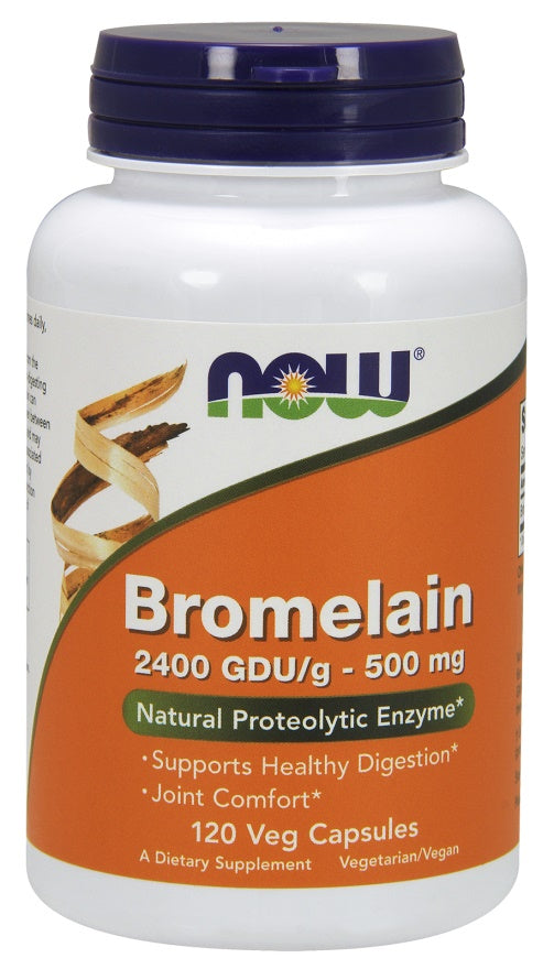 NOW Foods Bromelain, 500mg 120 vcaps