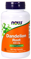 NOW Foods Dandelion Root, 500mg 100 vcaps