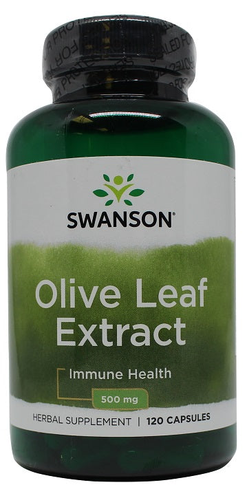 Swanson Olive Leaf Extract, 500mg 120 caps