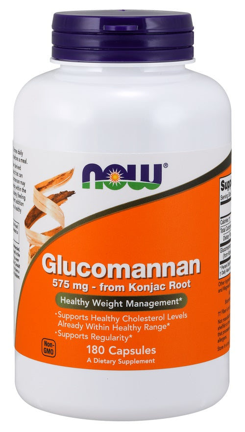 NOW Foods Glucomannan from Konjac Root, 575mg 180 caps