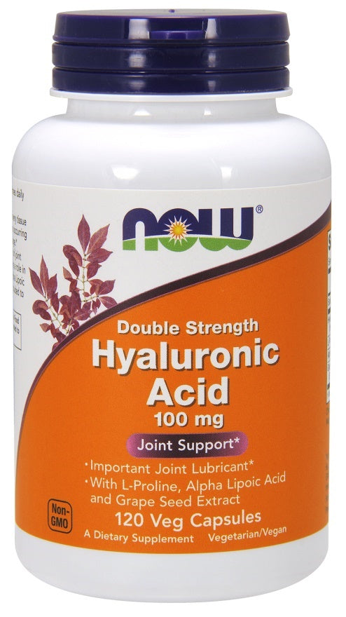 NOW Foods Hyaluronic Acid, 100mg Double Strength 120 vcaps