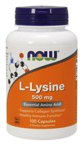 NOW Foods L-Lysine, 500mg 100 vcaps