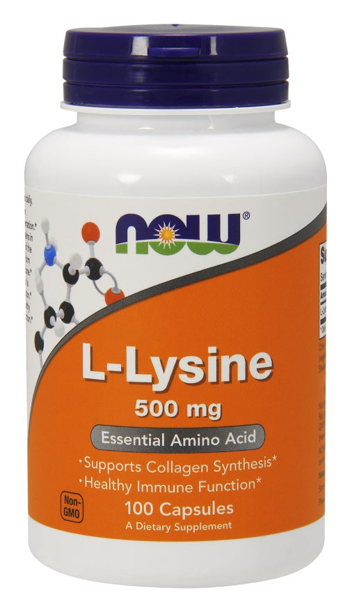 NOW Foods L-Lysine, 500mg 100 vcaps