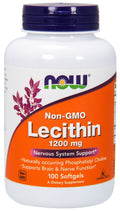 NOW Foods Lecithin, 1200mg Non-GMO 100 softgels