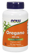 NOW Foods Oregano, 450mg 100 vcaps