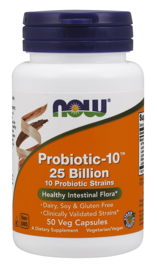 NOW Foods Probiotic-10, 25 Billion 50 vcaps