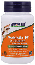 NOW Foods Probiotic-10, 50 Billion 50 vcaps