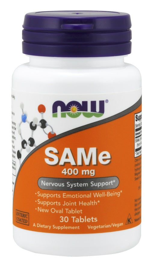 NOW Foods SAMe, 400mg 30 tabs