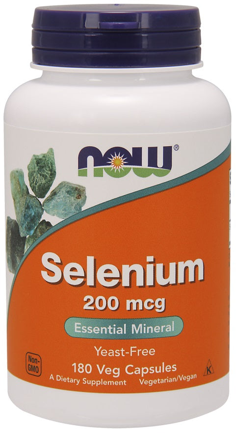 NOW Foods Selenium, 200mcg 180 vcaps