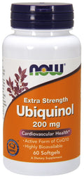 NOW Foods Ubiquinol, 200mg 60 softgels