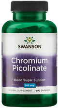 Swanson Chromium Picolinate, 200mcg 200 caps