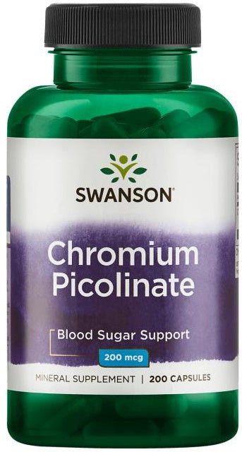 Swanson Chromium Picolinate, 200mcg 200 caps