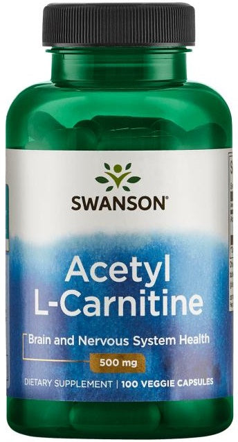 Swanson Acetyl L-Carnitine, 500mg 100 vcaps