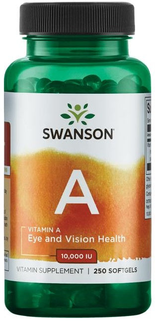 Swanson Vitamin A, 10 000 IU 250 softgels