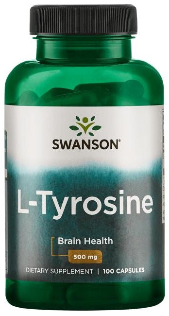 Swanson L-Tyrosine, 500mg 100 caps